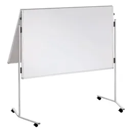 Moderatorentafel ECO, klappbar, Karton/Karton, Aluminium, 1200x1500 mm, weiß