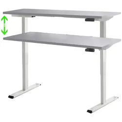 Schreibtisch Office Edition Grau/Weiß