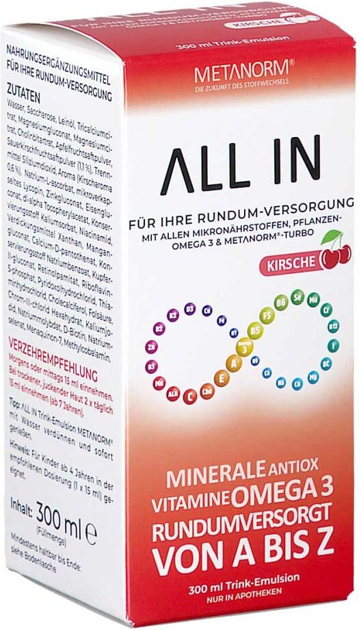 Metanorm All In Kirsche 300ml
