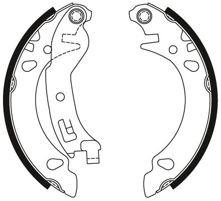 Trw Bremsbackensatz Gs8473 Für Fiat