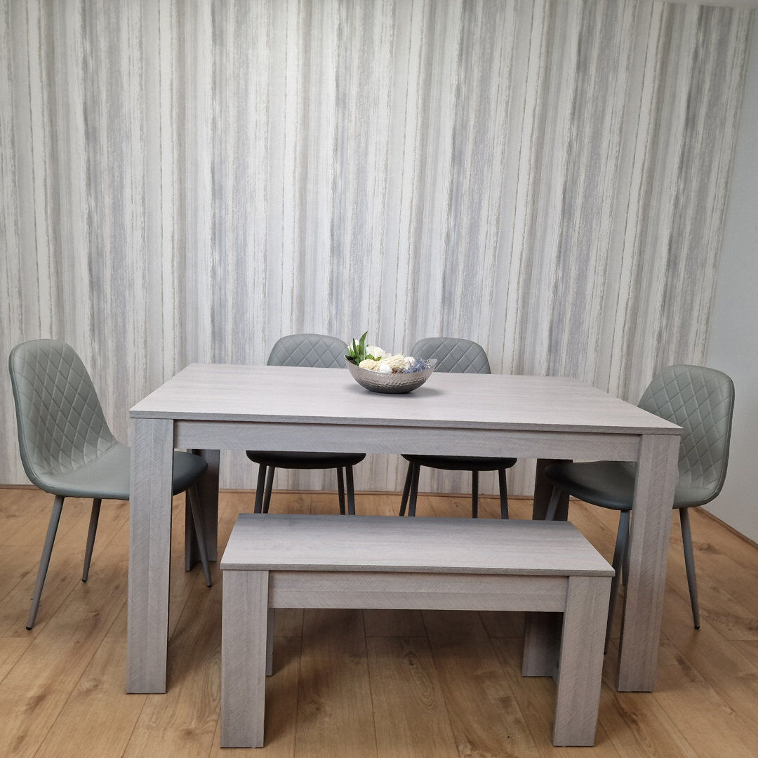 George Oliver Ludwik 6 -Person Dining Set Grey 6