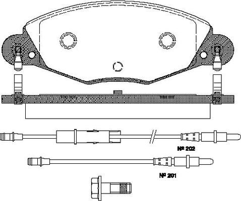 Triscan Bremsbelagsatz, Scheibenbremse 8110 28018 Für Citroën