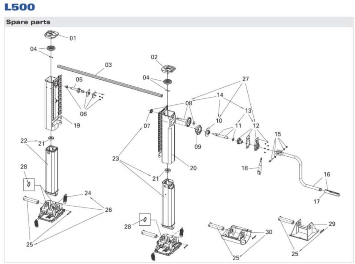 Element, Aufliegerstützen JOST JSE 0083700