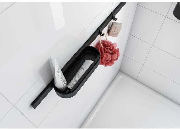 Hansgrohe WallStoris Duschset 27967670 aus Kunststoff, Mattschwarz