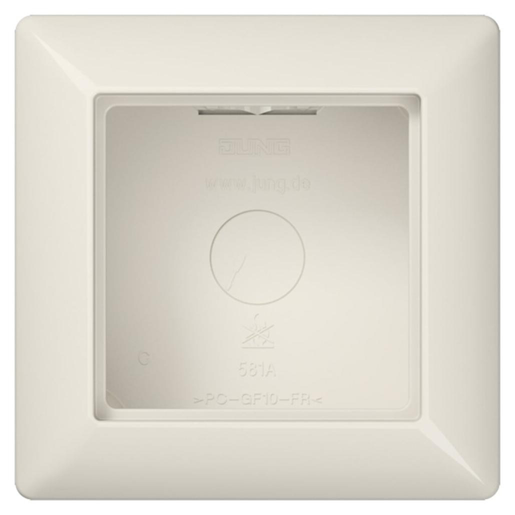 Jung JG A 500 AP afdekplaat met frame AS581AW, wit, 1-voudig