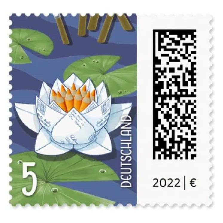 Deutsche Post 200 0,05 € Briefmarken "Seebriefrose" nassklebend (151017653)
