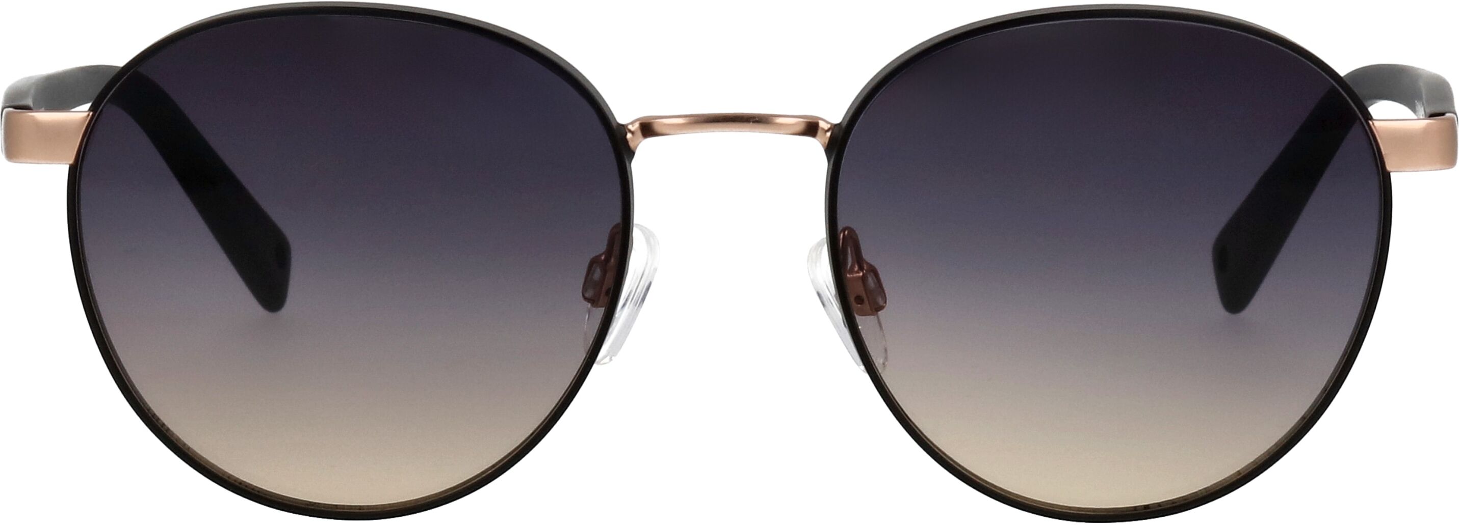 Sonnenbrille BRENDEL EYEWEAR, Damen, schwarz, metallic, Sonnenbrillen Sonnenbrille, goldfarbener Einfachsteg schwarz Einheitsgröße
