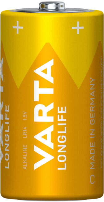 Varta Batterie Longlife C Baby, R14, Al-Mn 4114 Stk.1 (04114101111)