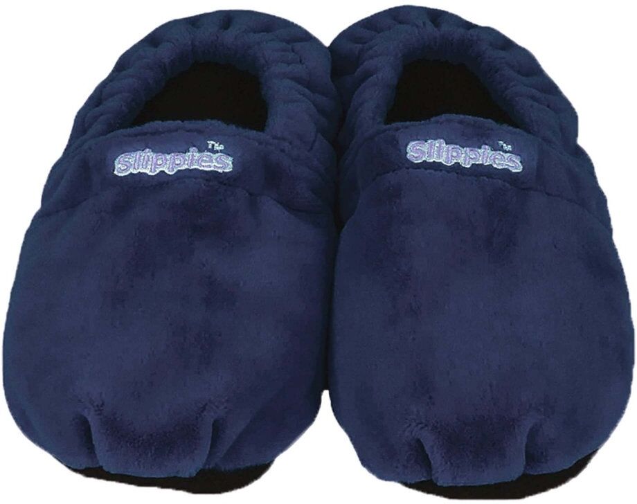 Warmies Slippies Schuhe Classic Größe 4 1-45 dunkelbl.