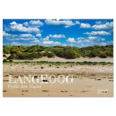 Langeoog - Perle der Natur (Wandkalender 2027 DIN A2 quer), CALVENDO Monatskalender