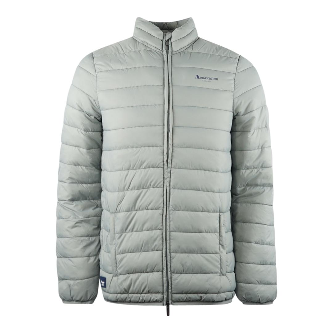 Aquascutum London Logo Grau Aktive Jacke