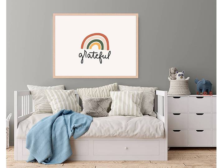 Tableau déco Grateful 63 x 83cm Multicolore