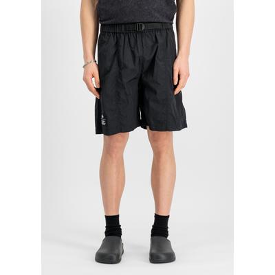 Shorts ALPHA INDUSTRIES "Nylon Cargo Short", Herren, Gr. S, Normalgrößen, schwarz, Obermaterial: 100% Nylon, Hosen Shorts