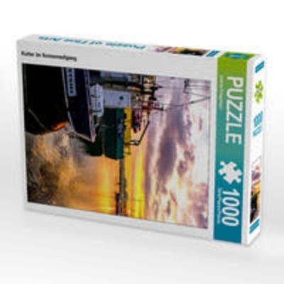 CALVENDO Puzzle Kutter im Sonnenaufgang 1000 Teile Lege-Größe 48 x 64 cm Foto-Puzzle Bild von Andrea Dreegmeyer
