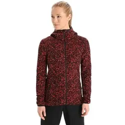 ICEBREAKER Damen Kapuzensweats lg.Arm Da Eletal LS Zip Hood Lichen, Größe S in Schwarz Schwarz