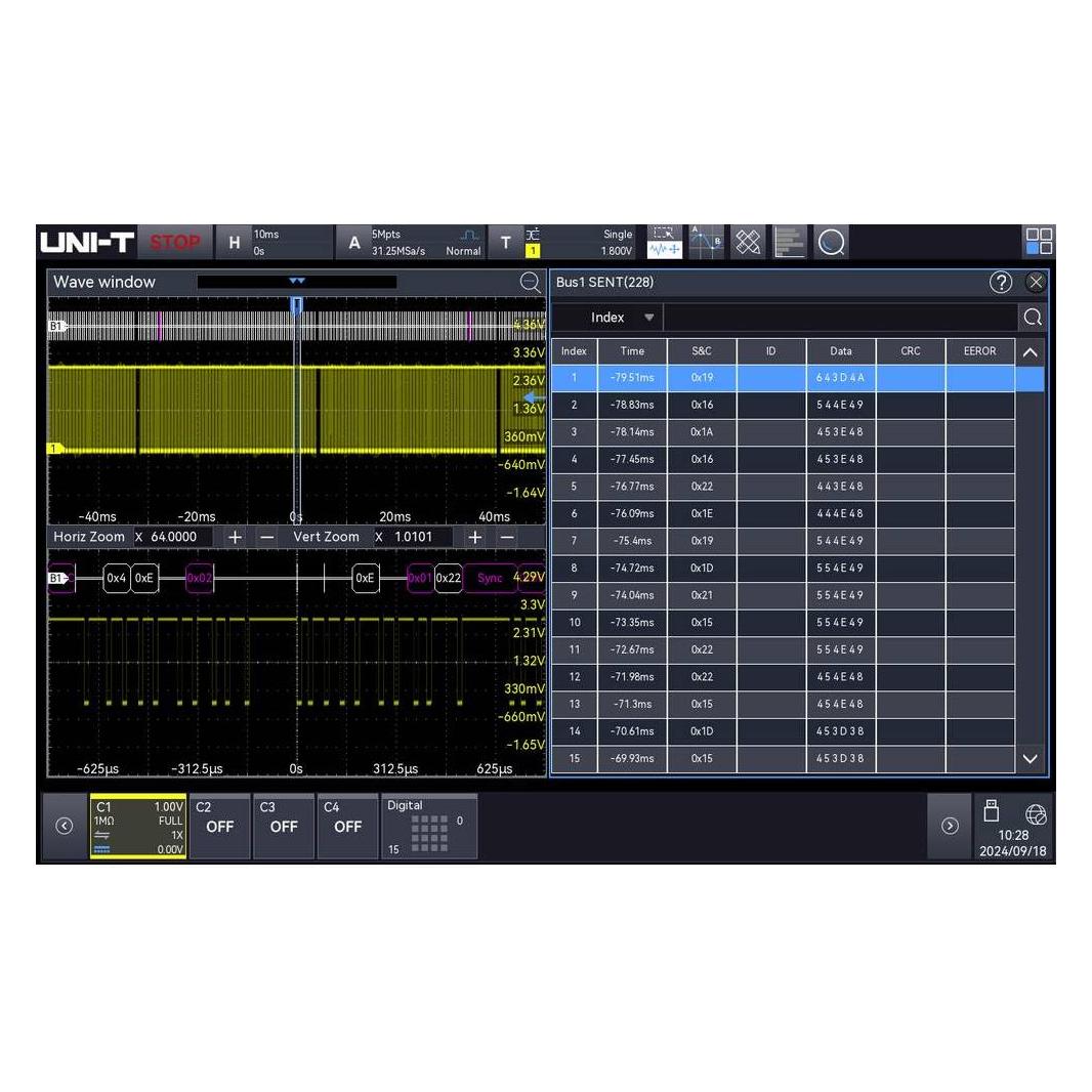 Uni-T MSO3000HD-SENT Mess-Software Upgrade (191501400033)