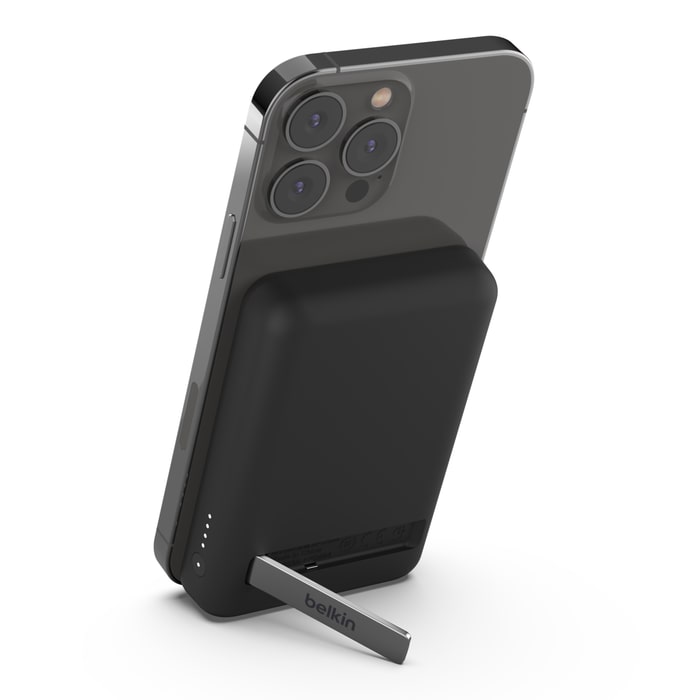 Belkin BOOST CHARGE™ Magnetische drahtlose Powerbank 5000mAh, Standfuß, schwarz BPD004BTBK