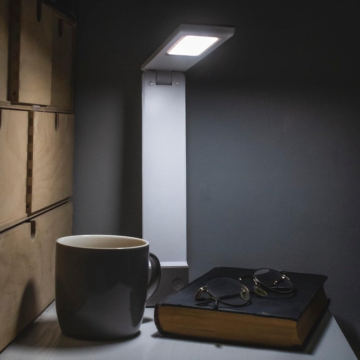 Draagbare LED bureaulamp wit - USB-oplaadbare werklamp voor lezen en knutselen
