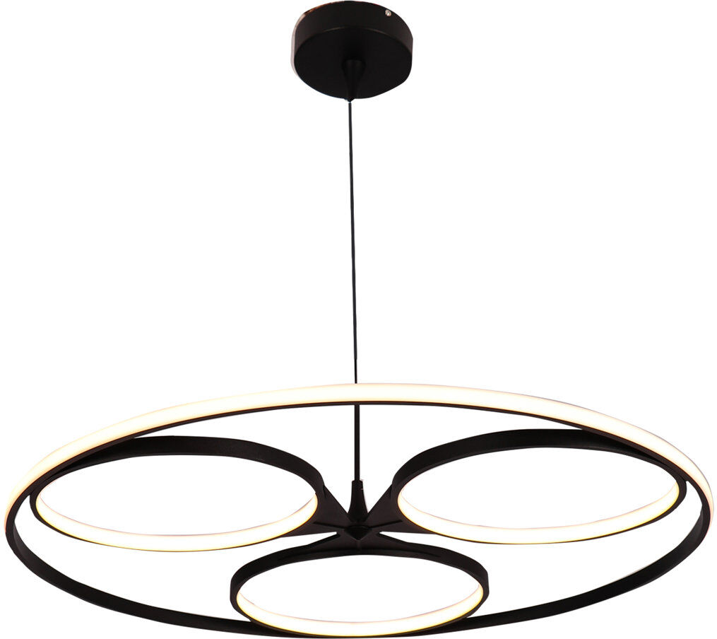 Metro 4 - Light Matte Black LED Novelty Pendant Matte Black 15.50" H x 74" W