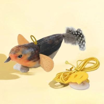 Uplift Picks Wall Hanging Bird Cat Toy With Sound And Catnip brown (1 Pc)