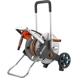 Gardena Schlauchwagen CleverRoll M Easy Metall Set, mit 25m Schlauch und Zubehör