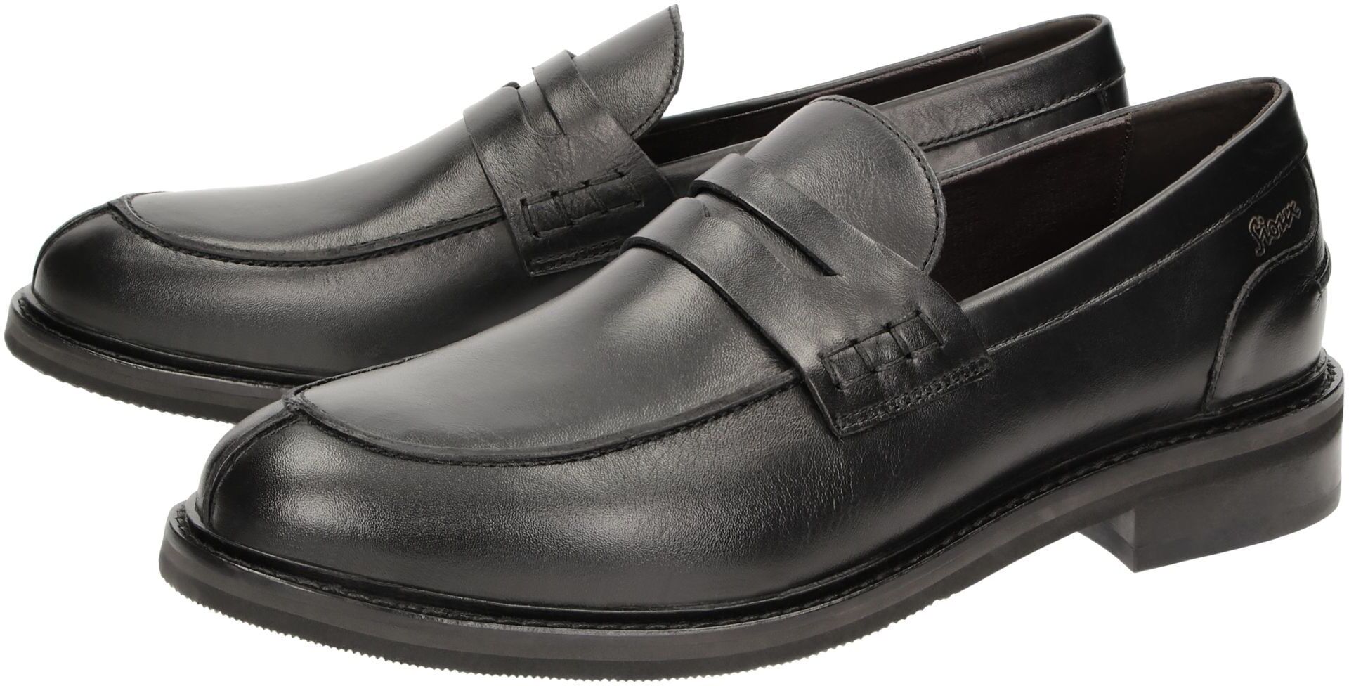 Slipper SIOUX "Arodelon-700", Herren, Gr. 42 (UK 8), schwarz, Schuhe Slipper