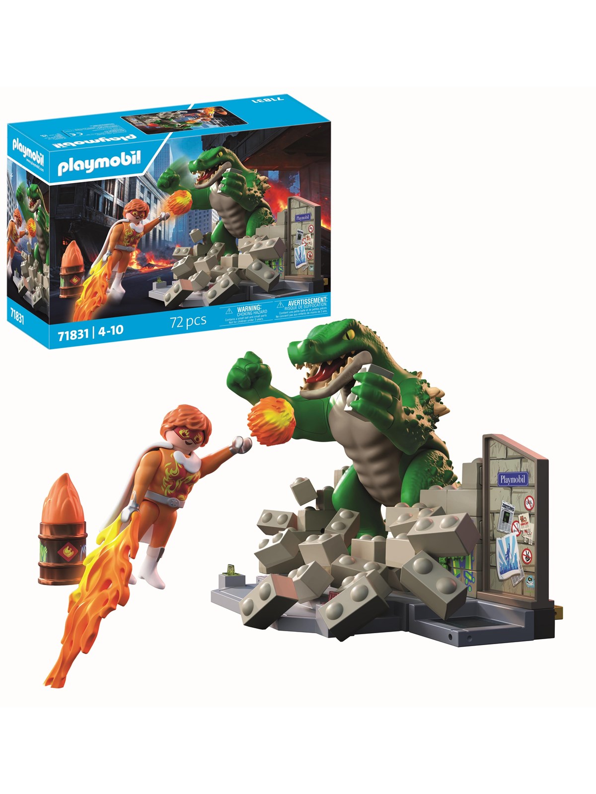 Playmobil Action - Heroic Battle Against the Giant Lizard - 71831