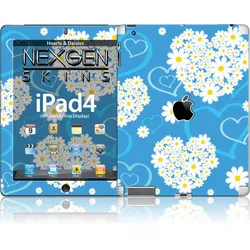Nexgen Skins with 3D effect for iPad 2/3/4 (Hearts and Daisies 3D)