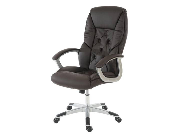 MCW Profi-Bürostuhl XXL Braun, 68x125x77 cm, Büromöbel, Bürostühle, Chefsessel