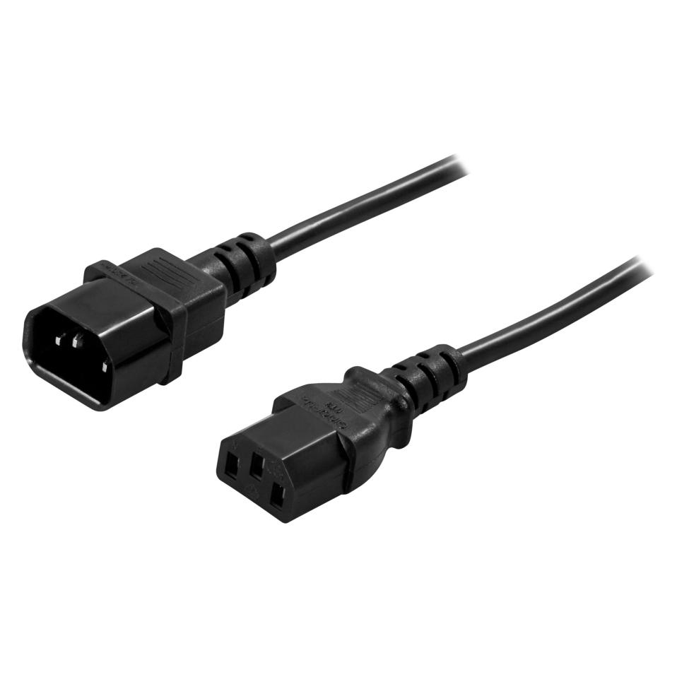 Deltaco DEL-113 - 2 m - 250 V - 10 A - Schwarz (2 m) (DEL-113)