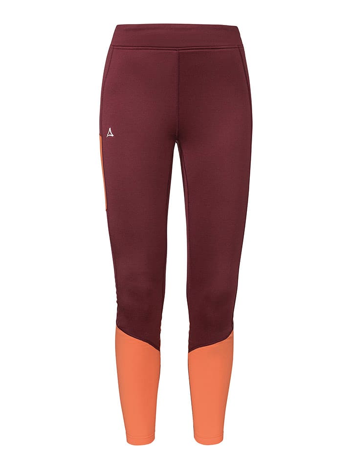 Schöffel Skitourenleggings "Rosskogel" in Rot/ Orange - 40