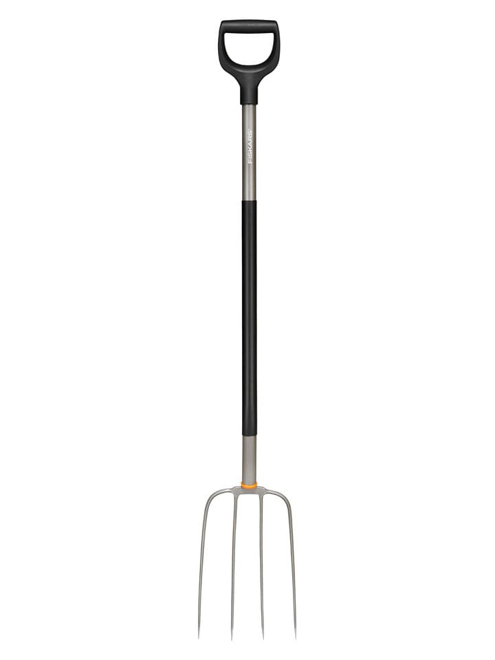 Fiskars Kompostgabel in Schwarz/ Silber - onesize