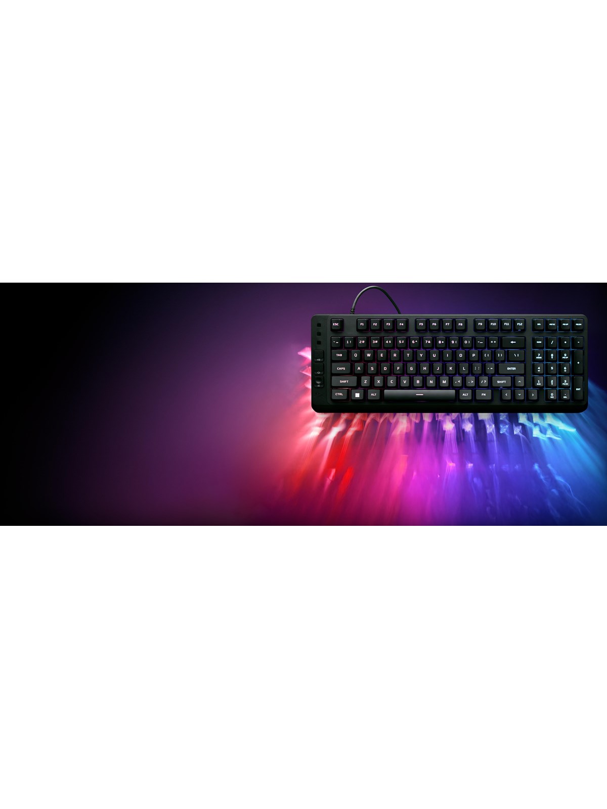 HyperX Eve 1800 - Gaming Tastatur - 96% - Schweiz - Schwarz
