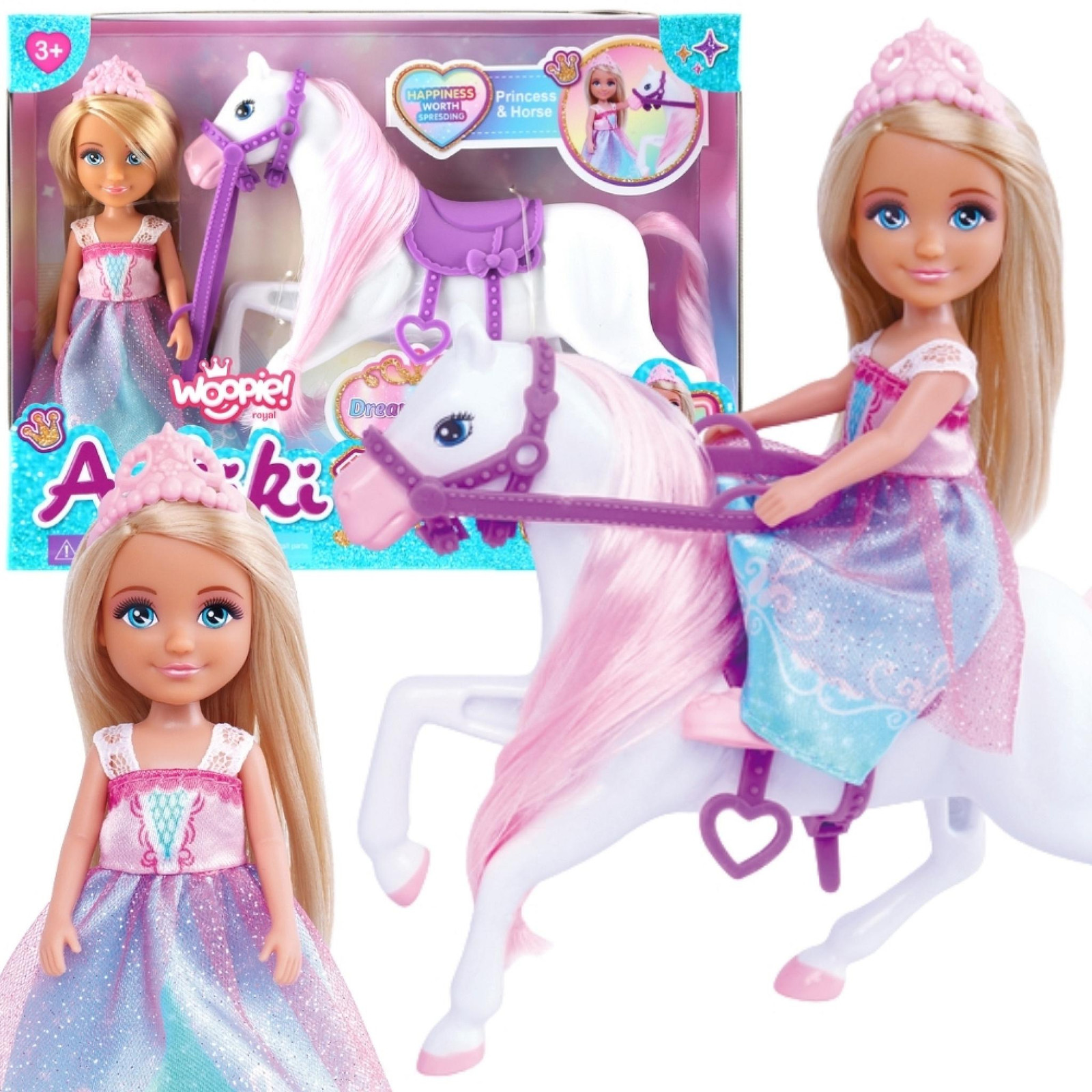 Woopie Royal Princess-pop met paardenset