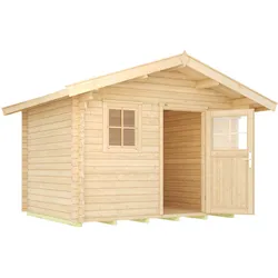 Weka Gartenhaus 131 mit Vordach 300 x 250 cm - 50 % Rabatt auf Dacheindeckung
