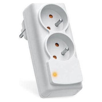Acar Listwa zasilajÄ...ca mini CO przeciwprzepiÄciowa 2 gniazda szara (W0269) (2x, CEE 7/3) (W0269)