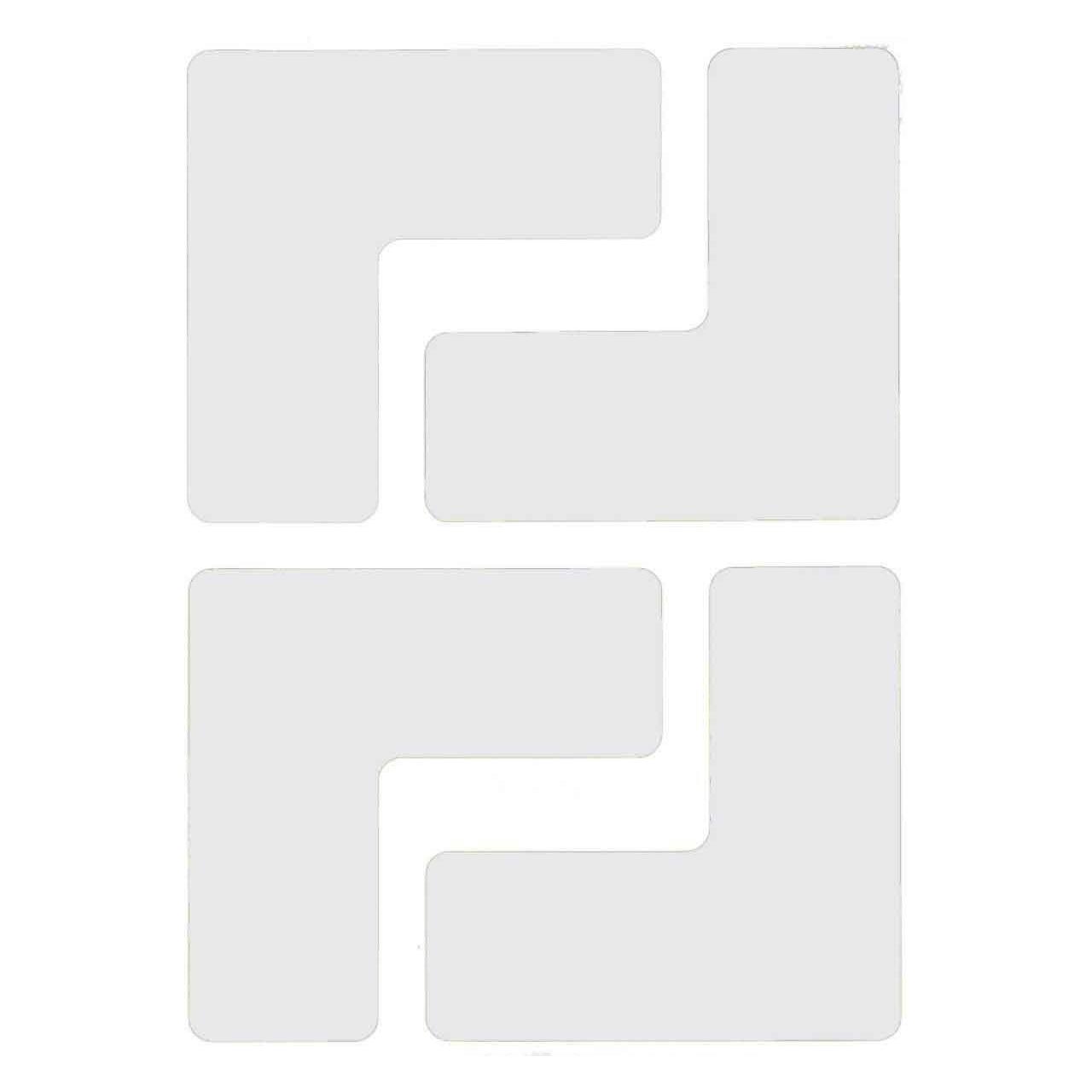Brady B-514, ToughStripe, Bodenmarkierung L-Form, Polyester, Weiss, 50,8 x 127mm (1 VE = 20 Stück) (104435)