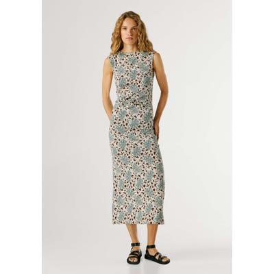 Maxikleid PEPE JEANS "Kleid LEXI", Damen, Gr. XS, Normalgrößen, bunt (bleach grün), 95% Baumwolle, 5% Elasthan, Kleider Maxikleid