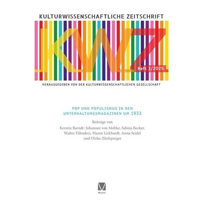 Pop und Populismus in den Unterhaltungsmagazinen um 1933, Taschenbuch von , Meiner, F, 978-3-7873-4952-4