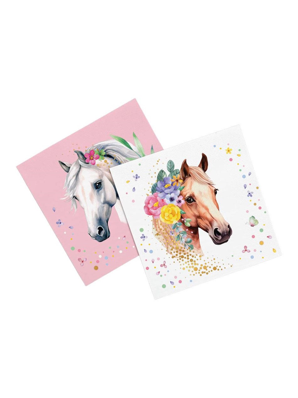 Globos Paper Napkins 33x33cm Horses - 20 pcs.