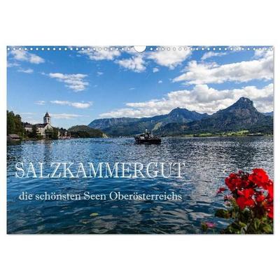 Salzkammergut - Die schönsten Seen Oberösterreichs (Wandkalender 2027 DIN A3 quer), CALVENDO Monatskalender