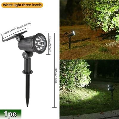 Uplifted Finds RGB Solar Landscape Spotlights With Adjustable Brightness For Garden And Yard white