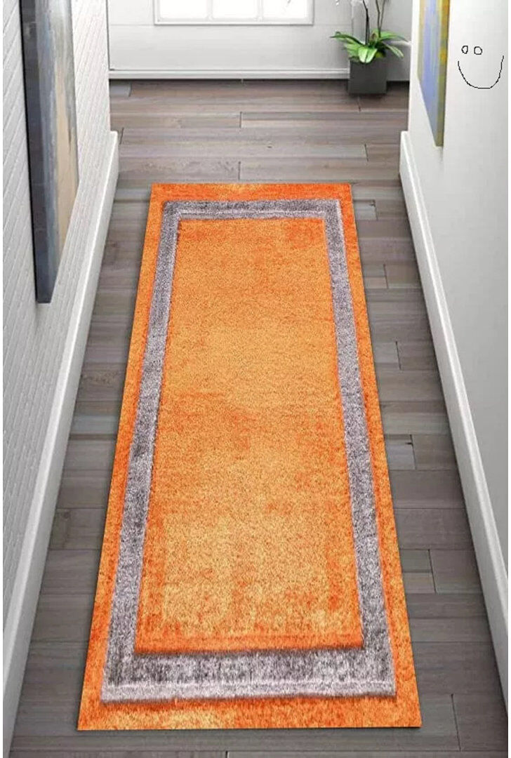17 Stories Saloma Shaggy Area Rug Rectangle 60cm x 110cm