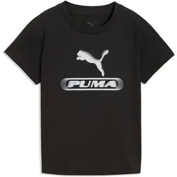 PUMA Damen Shirt SPORT Slim Graphic Tee, Größe XL in Schwarz Schwarz