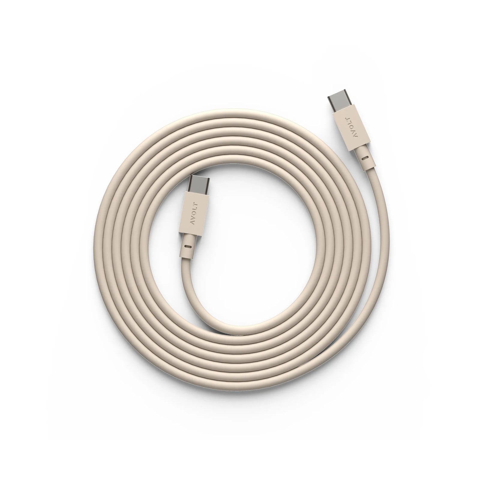 Avolt USB-C naar USB-C oplaadkabel 2 m Nomad sand