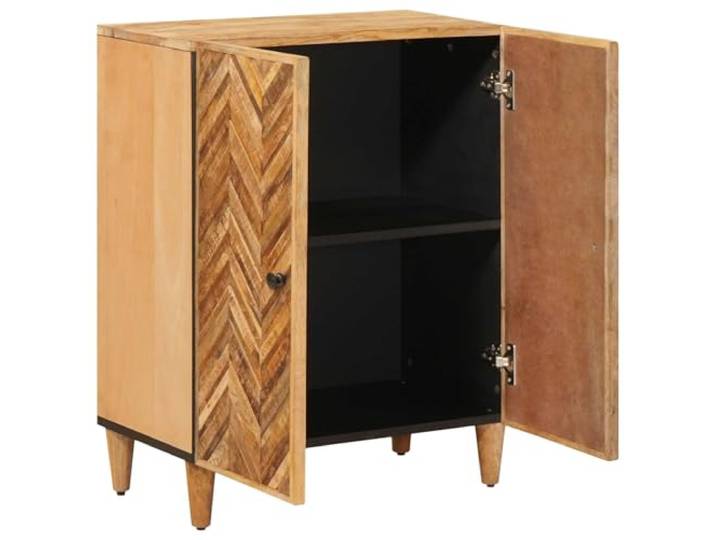 YUTAASU Stauraumschrank Braun Massivholz Mango 60x33,5x75 cm