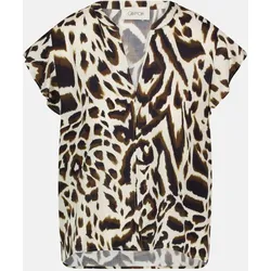 Blusenshirt mit Animalprint Mehrfarbig 42