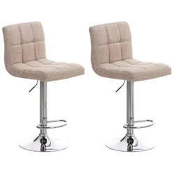 CLP 2er Set Barhocker Peru STOFF C   Farbe: creme