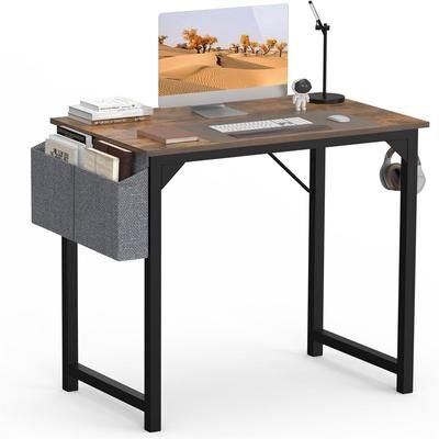 No Computer 32 Inch Home Office Writing Wood Desk Storage Bag
