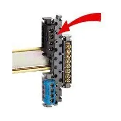 Legrand 004811 Universalhalterung für die Befestigung von Klemmenleisten auf Hutprofilschiene